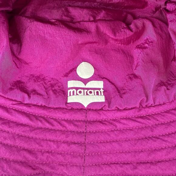 Isabel Marant Reversible Multicolor Haley Bucket Hat Patchwork White Pink EUC main image 7